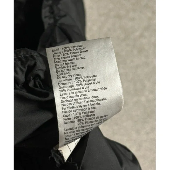 James Perse Yosemite Vest Womens 0 Black Full Zip Goose Down Puffer Quilted - Picture 10 of 10